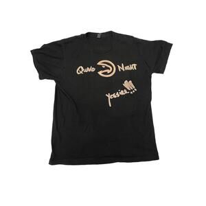 Atlanta Hawks Migos Quavo Night Black T Shirt Mens